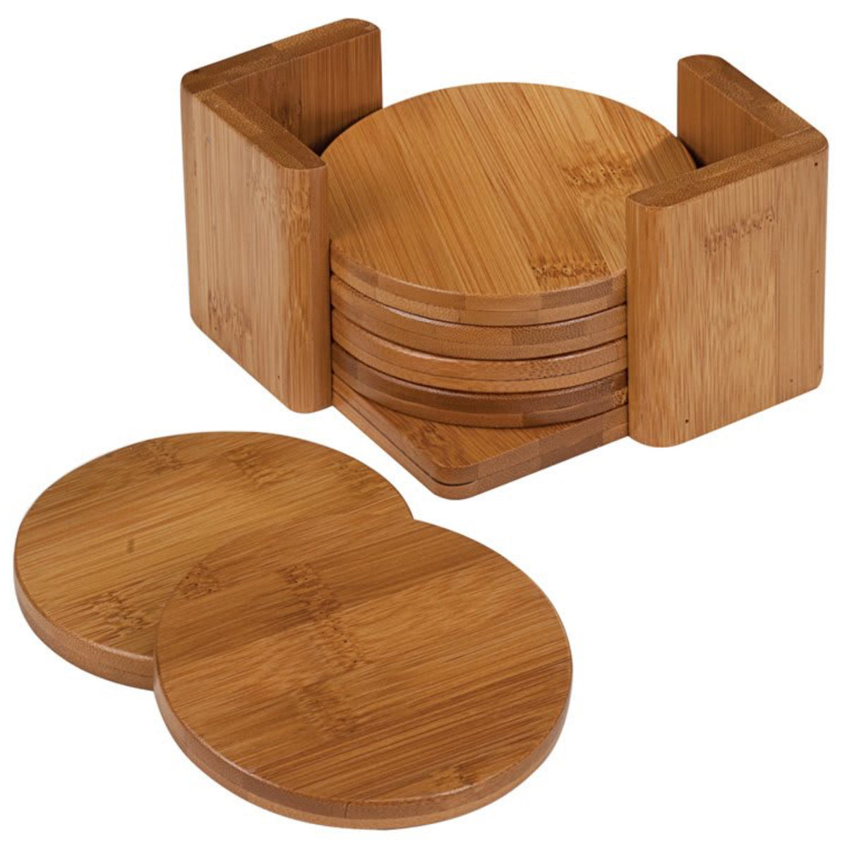 Set of 6 Wood Square Coasters