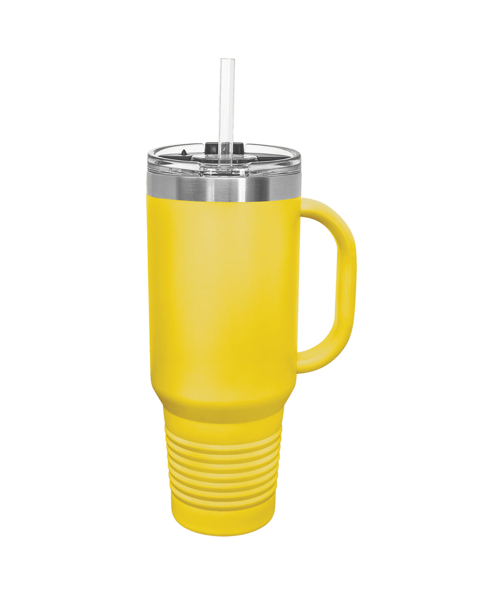 40 oz Travel Mug w/Straw