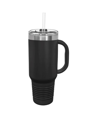 40 oz Travel Mug w/Straw